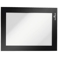 Durable Duraframe Magnetic Document Signage Frame for Metal, A6, Black, Pack of 5 Durable Duraframe Magnetic Document Signage Frame for Metal, A6, Black, Pack of 5