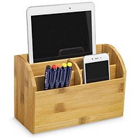 CEP Silva by Cep Bamboo Desk Organiser With 5 Compartments - CEP Silva by Cep Bamboo Desk Organiser With 5 Compartments -