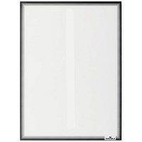 Durable Static Cling UV Info Pocket Signage for Glass, A4, Black, Pack of 5