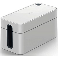 Durable Cavoline Cable Management Box Organiser Wire Tidy, Small, Grey Durable Cavoline Cable Management Box Organiser Wire Tidy, Small, Grey