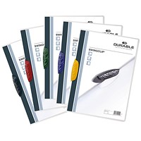 Durable A4 Swingclip Folders, 3mm Spine, Assorted, Pack of 25
