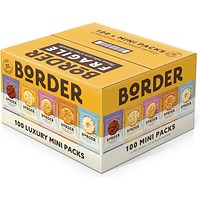 Border Luxury Mini Twin Biscuits Variety Pack, Pack of 100