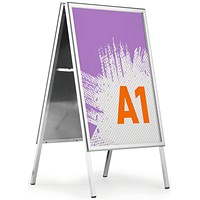 Durable Folding Outdoor Pavement Sign, A1