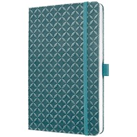 Sigel Jolie Notebook, A5, Ruled, 174 Pages, Ocean Blue