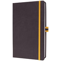 Sigel Linescape Notebook, A5, Squared, 176 Pages, Dark Grey