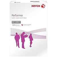 Xerox Performer A4 Multifunctional Paper, White, 80gsm, Ream (500 Sheets)