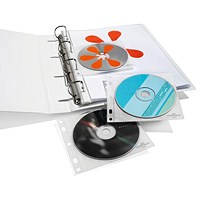 Durable Cover File Fileable CD/DVD File, Pack of 10
