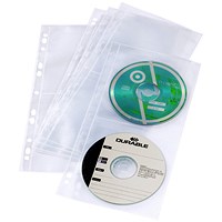 Durable Cover Light S Fileable CD/DVD File, Pack of 5