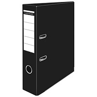 ValueX Lever Arch File Polypropylene Foolscap 70mm Spine Width Black (Pack 10) - ValueX Lever Arch File Polypropylene Foolscap 70mm Spine Width Black (Pack 10) -