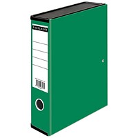 ValueX Box File Paper on Board Foolscap 65mm Capacity 80mm Spine Width Clip Closure Green (Pack 10) - ValueX Box File Paper on Board Foolscap 65mm Capacity 80mm Spine Width Clip Closure Green (Pack 10) -