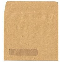 Sage Compatible Wage Envelope 107x128mm Self Seal Window 90gsm Manilla (Pack 1000)