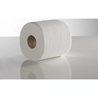 ValueX Centrefeed Rolls, 2-Ply, 166mm x 120m, White, Pack of 6