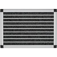 Doortex Alumat Anti-slip PVC Backing Entrance Mat, Indoor Use, 400x600mm, Grey