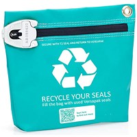 Versapak Security Seal Recycle Scheme Bag, Small 220x180x50mm, Green