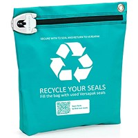 Versapak Security Seal Recycle Scheme Bag, Medium 356x356x50mm, Green