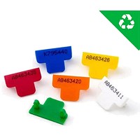 Versapak T Uniquely Numbered Security Seals, White, Pack of 500