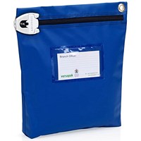 Versapak Reusable Secure Cash Bag With T2 Locking Mechanism, Medium 267x267x50mm, Blue Versapak Reusable Secure Cash Bag With T2 Locking Mechanism, Medium 267x267x50mm, Blue