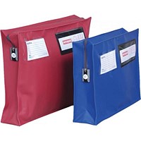 Versapak Reusable Mail Bag With Gusset and T2 Locking Mechanism, Small 355x255x75mm, Blue