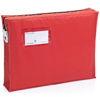 Versapak Reusable Mail Bag With Gusset and T2 Locking Mechanism, Medium 406x305x75mm, Red