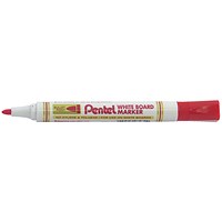 Pentel Everyday Drywipe Marker, 4.2mm Bullet Tip, Line width 2.1mm, Red, Pack of 12