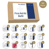 Blue Dot Large BS 8599-1 (2019) First-Aid Kit Refill -