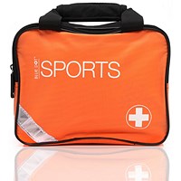 Blue Dot Medium Sports First Aid Kit in an Orange Bag -