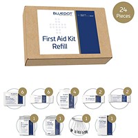 Blue Dot HSE Catering 1-10 Person First-Aid Kit Refill -