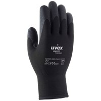 Uvex Unilite Thermo Gloves, Black, Size 10