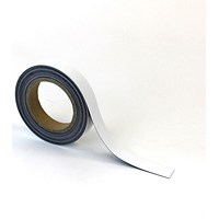 Beaverswood Magnetic Easy Wipe Warehouse Racking Strip, H25mmxW10m, White Beaverswood Magnetic Easy Wipe Warehouse Racking Strip, H25mmxW10m, White