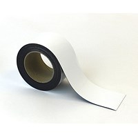 Beaverswood Magnetic Easy Wipe Warehouse Racking Strip, H70mmxW10m, White