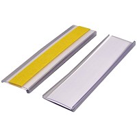 Beaverswood Self-Adhesive Ticket Holders With Card Insert For Shelving and Racking, H25mmxW100mm, Pack of 100