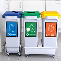 Durable Durabin 60L Slotted Lid Recycling Bin Bundle