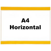 Beaverswood Self-Adhesive Industrial Strength Document Pockets, A4, Horizontal, Clear, Pack of 10 Beaverswood Self-Adhesive Industrial Strength Document Pockets, A4, Horizontal, Clear, Pack of 10