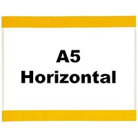 Beaverswood Self-Adhesive Industrial Strength Document Pockets, A5, Horizontal, Clear, Pack of 10 Beaverswood Self-Adhesive Industrial Strength Document Pockets, A5, Horizontal, Clear, Pack of 10