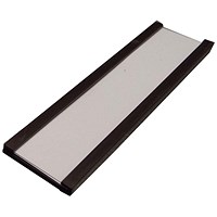 Beaverswood Magnetic PVC Label Holder With Card For Shelving and Racking, H80mmxW200mm, Pack of 50