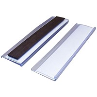 Beaverswood Magnetic Ticket Holder With Card Insert For Shelving and Racking, H25mmxW100mm, Pack of 100