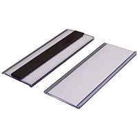 Beaverswood Magnetic Ticket Holder With Card Insert For Shelving and Racking, H38mmxW100mm, Pack of 100