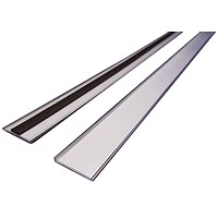 Beaverswood Magnetic Ticket Holder With Card Insert For Shelving and Racking, H38mmxW1000mm, Pack of 10 Beaverswood Magnetic Ticket Holder With Card Insert For Shelving and Racking, H38mmxW1000mm, Pack of 10