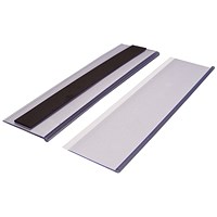 Beaverswood Magnetic Ticket Holder With Card Insert For Shelving and Racking, H54mmxW200mm, Pack of 50 Beaverswood Magnetic Ticket Holder With Card Insert For Shelving and Racking, H54mmxW200mm, Pack of 50