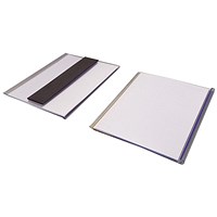 Beaverswood Magnetic Ticket Holder With Card Insert For Shelving and Racking, H80mmxW100mm, Pack of 100