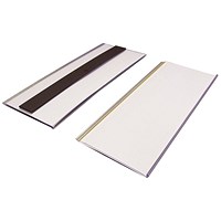 Beaverswood Magnetic Ticket Holder With Card Insert For Shelving and Racking, H80mmxW200mm, Pack of 50