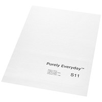 Purely Everyday A4 Single Integrated Label S11 One Integral Hotmelt Label 110 x 80mm White (Pack 1000) Purely Everyday A4 Single Integrated Label S11 One Integral Hotmelt Label 110 x 80mm White (Pack 1000)