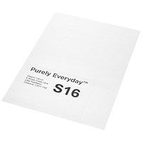Purely Everyday A4 Single Integrated Label S16 One Integral Hotmelt Label 150 x 101mm White (Pack 1000) Purely Everyday A4 Single Integrated Label S16 One Integral Hotmelt Label 150 x 101mm White (Pack 1000)