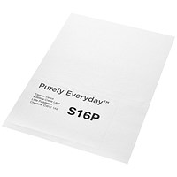Purely Everyday A4 Single Integrated Label S16P One Integral Hotmelt Label Perforated 150 x 101mm White (Pack 1000) Purely Everyday A4 Single Integrated Label S16P One Integral Hotmelt Label Perforated 150 x 101mm White (Pack 1000)