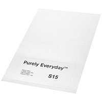 Purely Everyday A4 Single Integrated Label S15 One Integral Hotmelt Label 160 x 80mm White (Pack 1000)