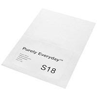 Purely Everyday A4 Single Integrated Label S18 One Integral Hotmelt Label 164 x 120mm White (Pack 1000) Purely Everyday A4 Single Integrated Label S18 One Integral Hotmelt Label 164 x 120mm White (Pack 1000)