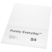 Purely Everyday A4 Single Integrated Label S4 One Integral Hotmelt Label 190 x 105mm White (Pack 1000)