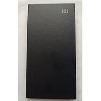 ValueX Slim Pocket Diary 2 Weeks To View 2026 Black -