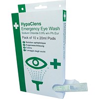 HypaClens Emergency Eye Wash Dispenser (10 x 20ml pods) -