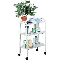 Medical Storage Trolley on Wheels 3 Tier 300x510x725mm - Medical Storage Trolley on Wheels 3 Tier 300x510x725mm -